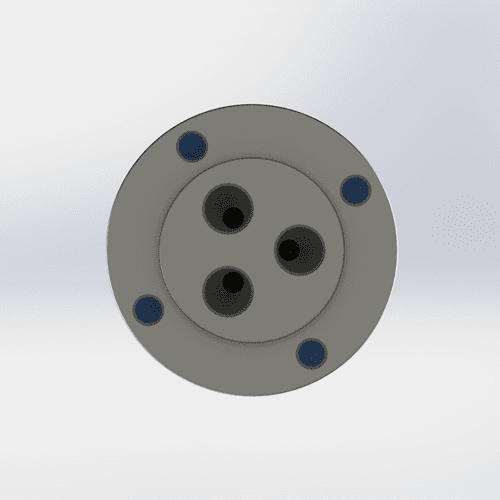3-in-3-out rotary joint diagram for laser cutting